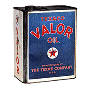 Texaco valor oil can. Texaco valor oil can.