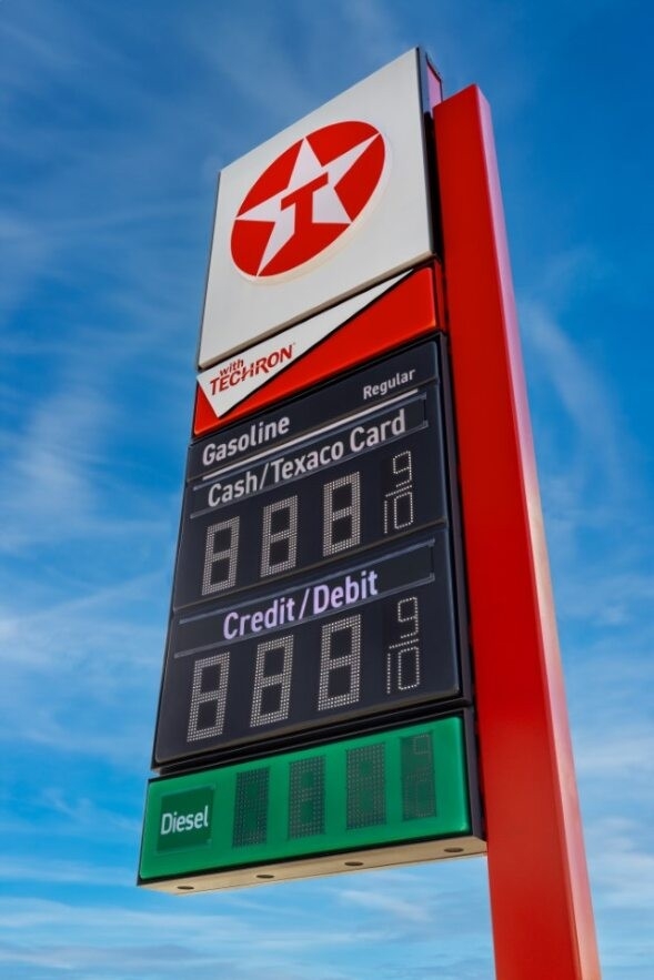 Texaco sign Texaco sign